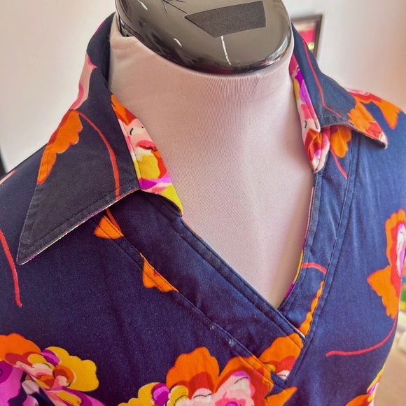 Vintage 70s Floral Blouse – Bold Pop Art Print - Picture 3 of 6